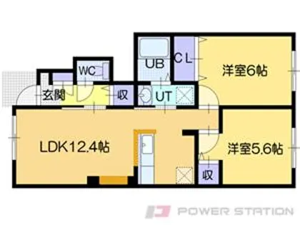 ワールドサラ【1階】の間取り