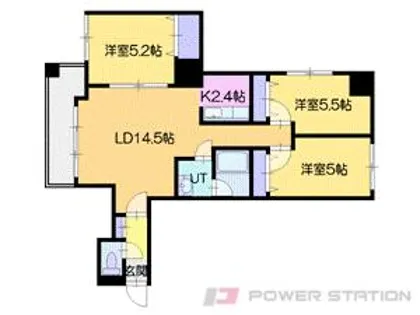 セントラルステート稲穂【2階】の間取り
