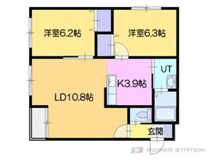 ビッグブリッヂⅤ【2階】の間取り