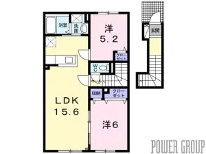 Dream 恵庭(ドリームエニワ)【2階】の間取り