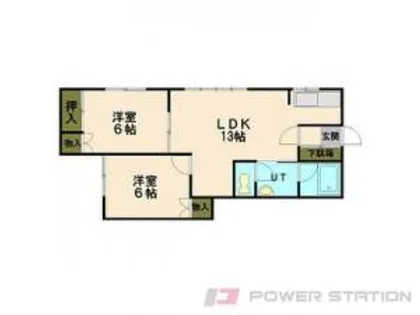 ハーバーシティハイムハヤタⅠ【1階】の間取り