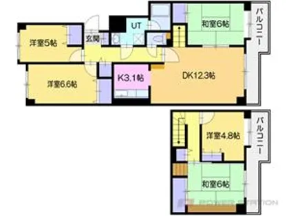ル・ノール桜【8階】の間取り