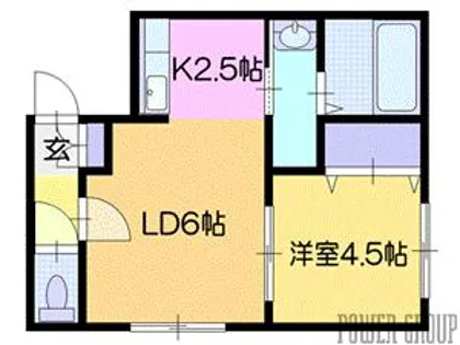 アンダーズ恵庭駅前【4階】の間取り