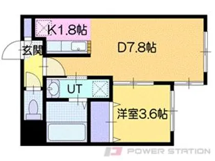 アマン恵庭【2階】の間取り
