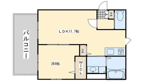 アーク三ヶ森【101号室】の間取り