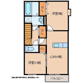 グランド ヒルズ【B-201号室】の間取り