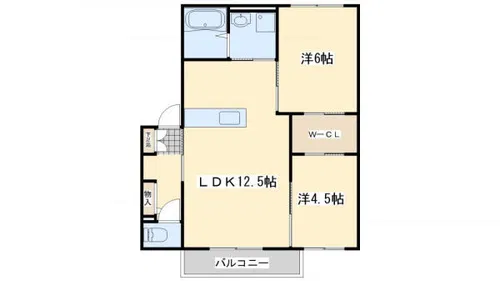 リバプール弐番館【102号室】の間取り
