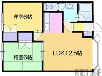 五丁目ハイツいずみ【1階】の間取り