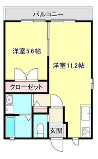 Will Court (ウィルコート)【2F-2号室】の間取り