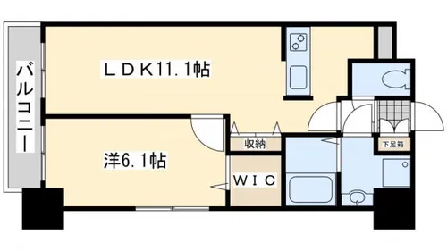 エヴァーグリーンR【101号室】の間取り