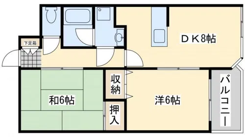 サンシティ小石【2階】の間取り