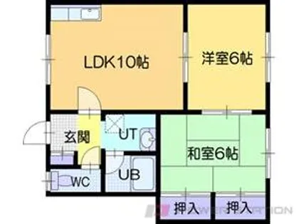 ハイツ幸建【2階】の間取り