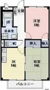 サンハイム鹿嶋【202号室】の間取り