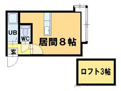 AMS新富A棟【3階】の間取り