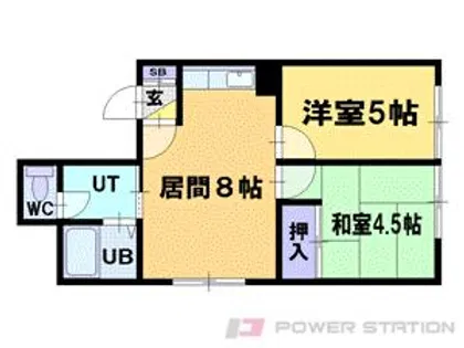 コーポミキNo.3【3階】の間取り