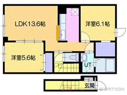 K・SヴィラII【2階】の間取り