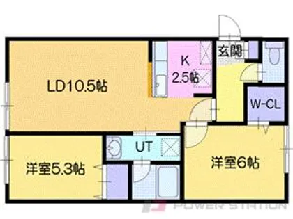 ユズDEマーブル【2階】の間取り