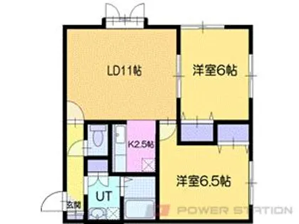 Vivace恵庭(ヴィバーチェエニワ)【2階】の間取り