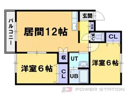 船浜フラット【1階】の間取り