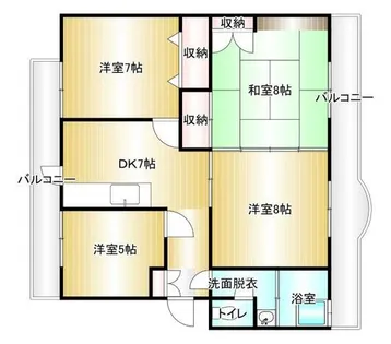 塚本コーポ【301号室】の間取り