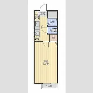 ヒルスクエア【102号室】の間取り