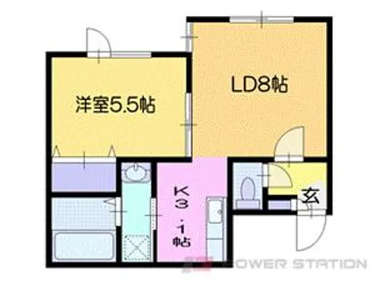 CONAN相生(コナン相生)【2階】の間取り