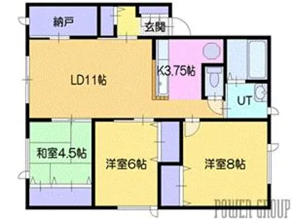 ポプリ緑町D【2階】の間取り