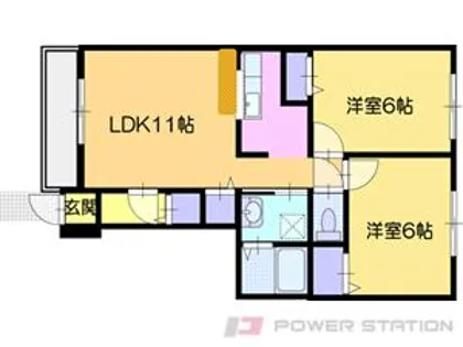 クリスタルコート【1階】の間取り