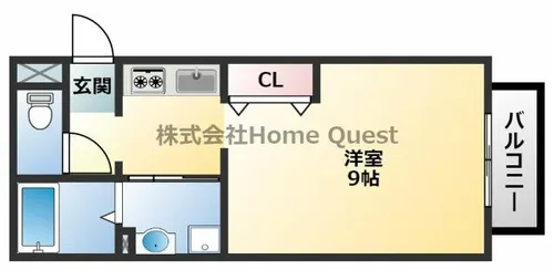 メゾンドゥエスポワール【2階】の間取り