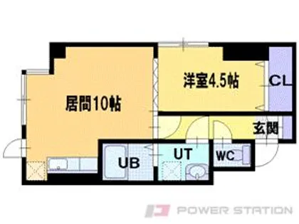 エルムコート【4階】の間取り