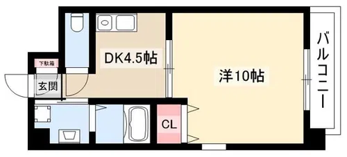 サンマルヤ【3階】の間取り