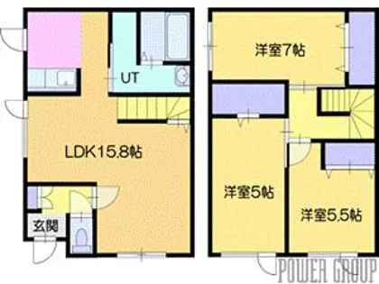 レトアスマイル【1階】の間取り