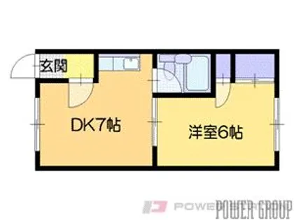 京王ヤングマンション【1階】の間取り