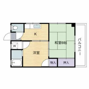 バローレ堺【405M号室】の間取り