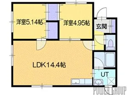 ロイヤル榮【4階】の間取り