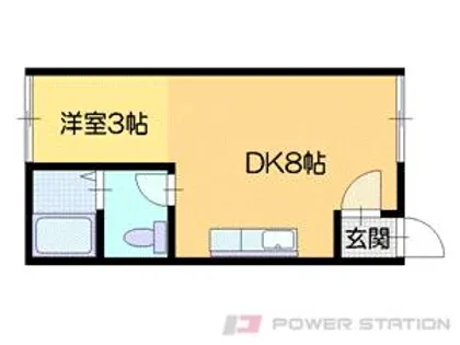 シティハイム色内【1階】の間取り