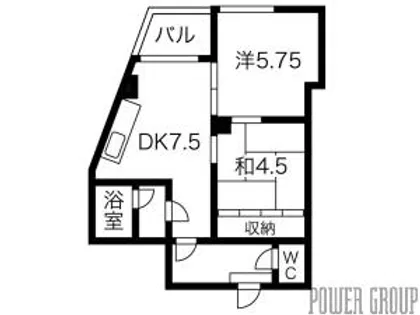パークマンション【5階】の間取り