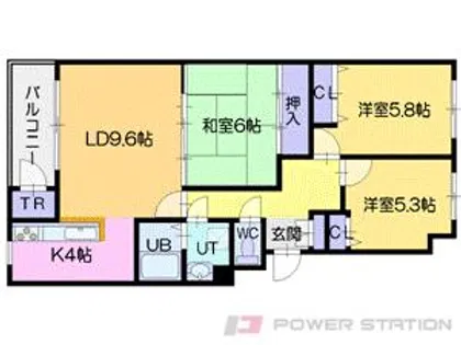 リーベスト大麻【3階】の間取り