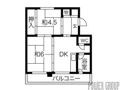 パークヒルズ真々地I【1階】の間取り