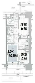 プレサンスグラン栄THE TOWER【5階】の間取り