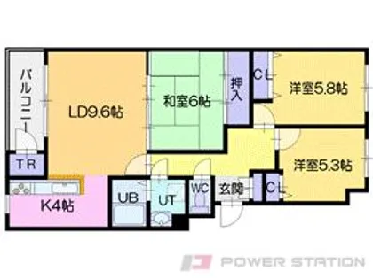 リーベスト大麻【3階】の間取り