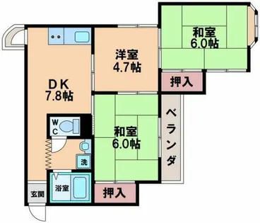 コーポ南野【3階】の間取り
