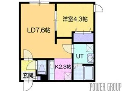 Shine Noble 島松(シャイン ノーブル)【1階】の間取り