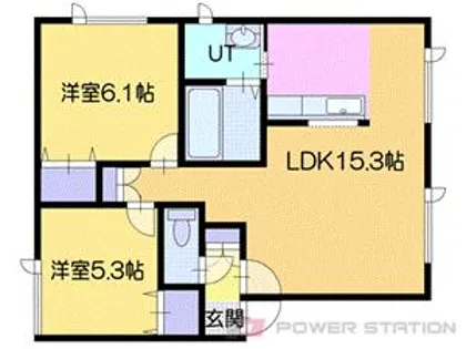 ベェルヴェル【1階】の間取り