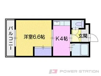 ベルエア千歳【2階】の間取り