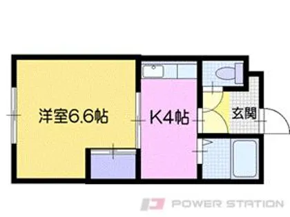 ベルエア千歳【3階】の間取り
