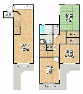 千代田第二住宅5号棟【5階】の間取り