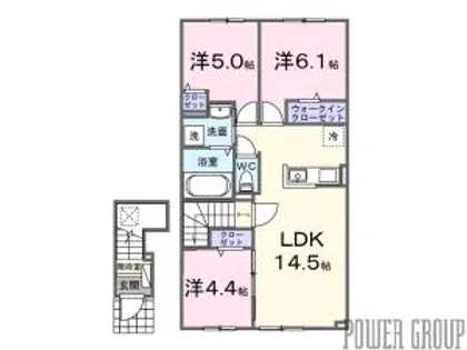 ラ カーサ・ミーアⅥ【2階】の間取り