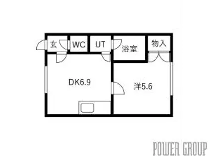 スカイコート千歳住吉【2階】の間取り