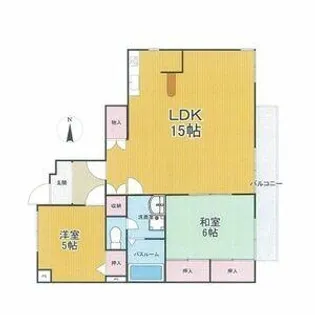 プランドゥ柳川【301号室】の間取り